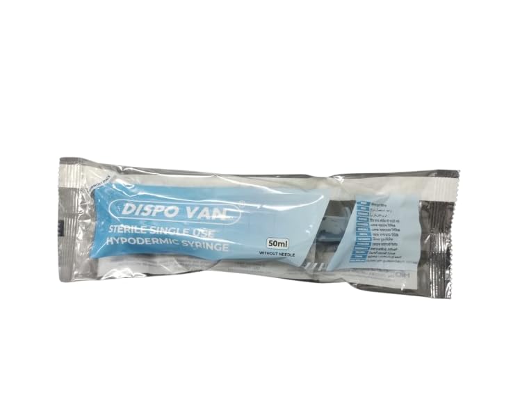 Dispovan 50ml Syringe – Pack of 25 (Sterile, Single-Use)