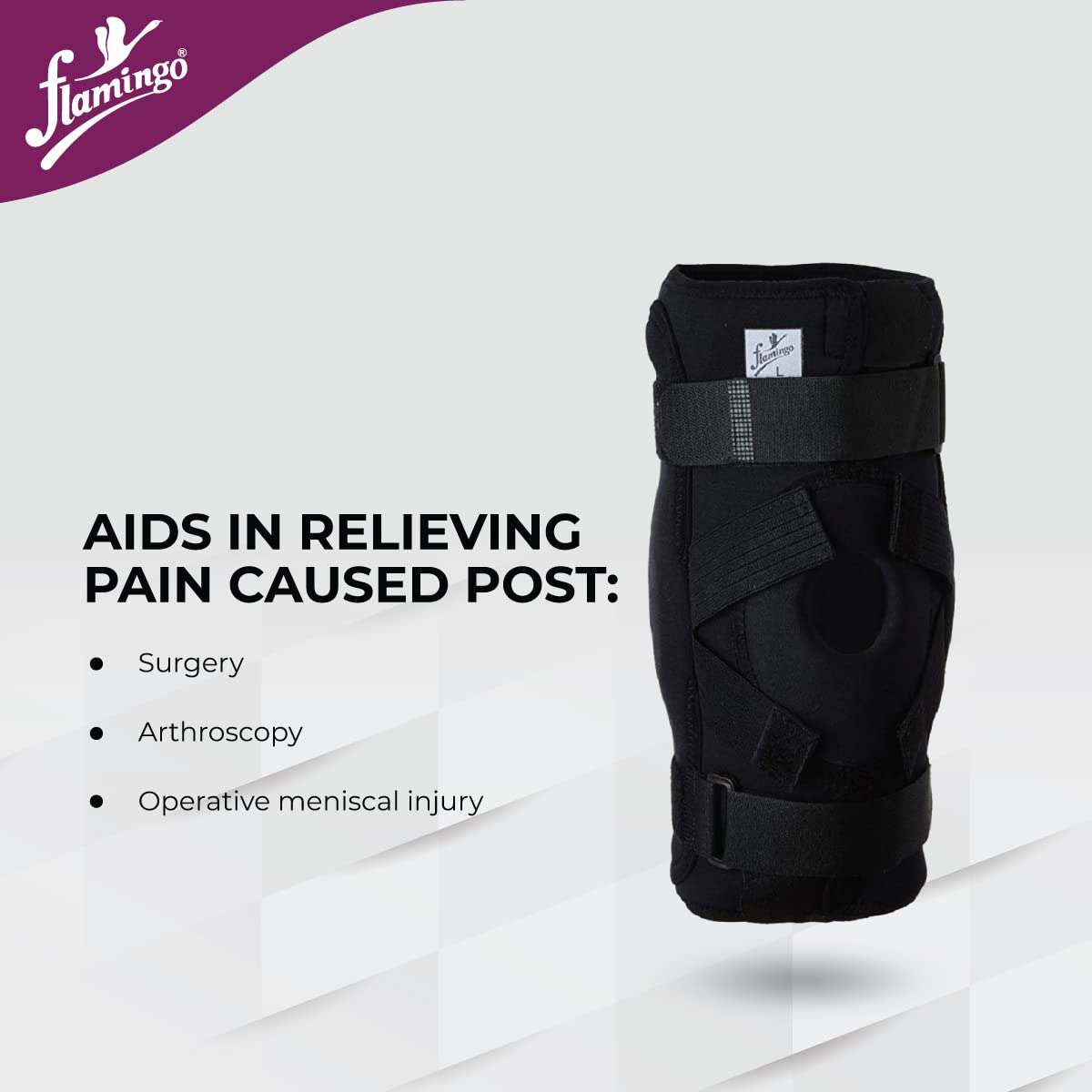 Flamingo Gel Bi Axle Hinged Knee Cap