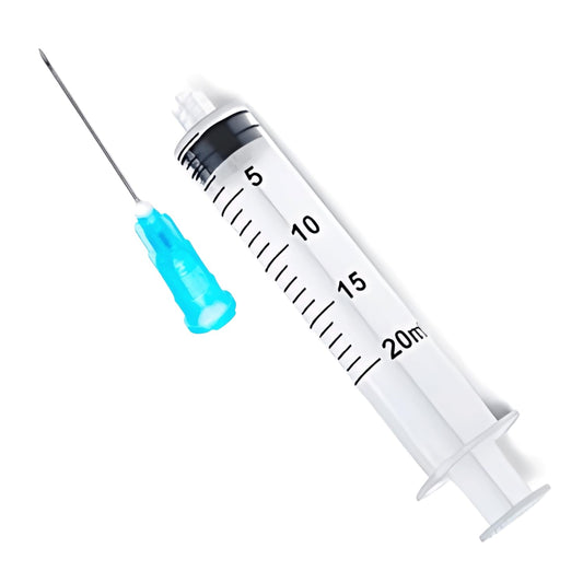 Dispovan 20ml Syringe with Needle – Pack of 25 (Sterile, Single-Use)