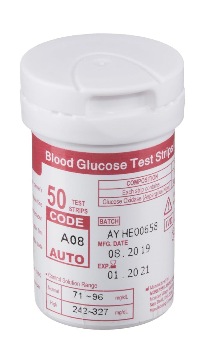 Dr. Morepen BG-03 Blood Glucose Test Strips (50 Strips)