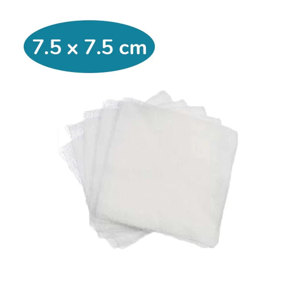 SoftSwabs Gauze 7.5x7.5cm – 100% Cotton – 25 Pcs