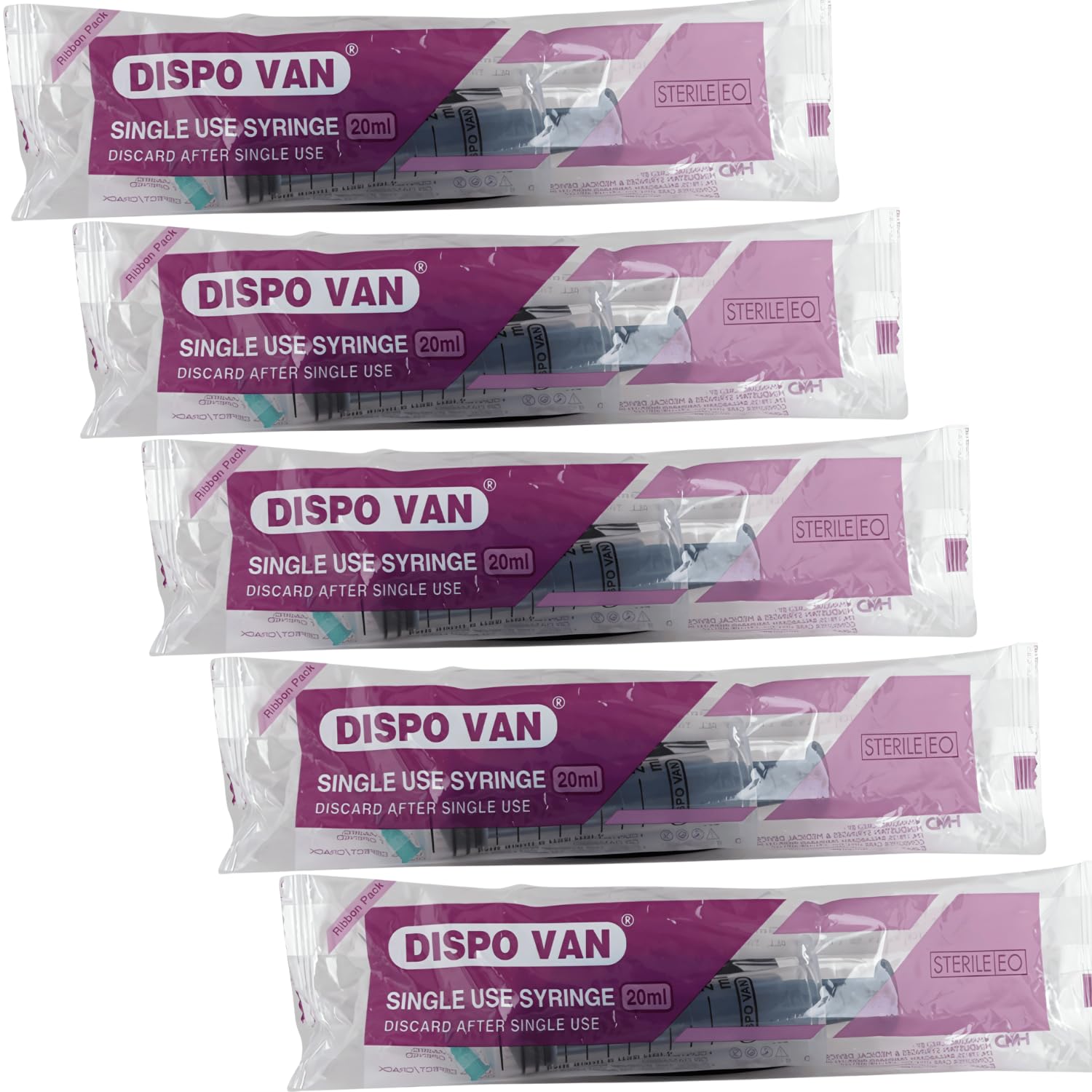 Dispovan 20ml Syringe with Needle – Pack of 25 (Sterile, Single-Use)