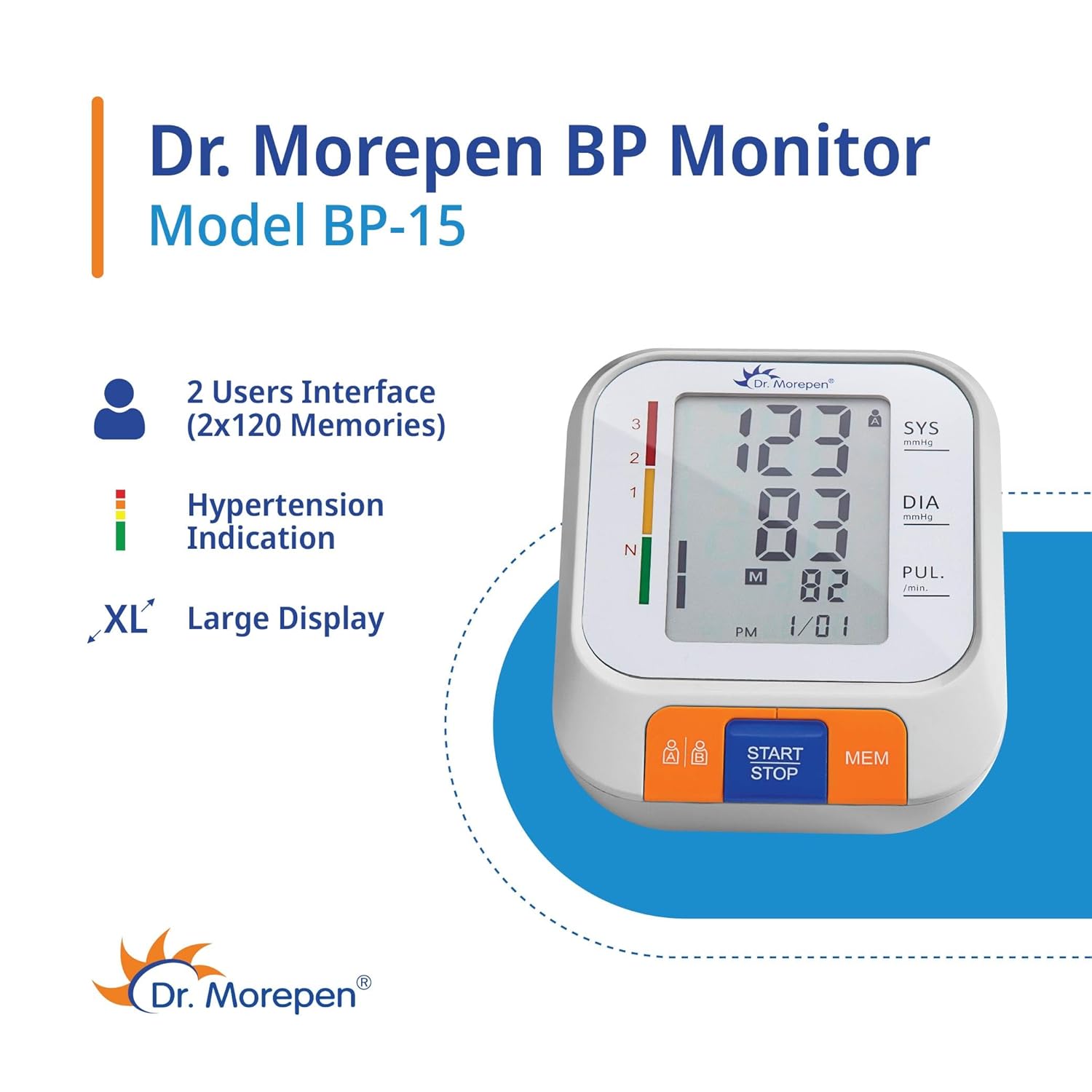Dr. Morepen BP15 Digital Blood Pressure Monitor