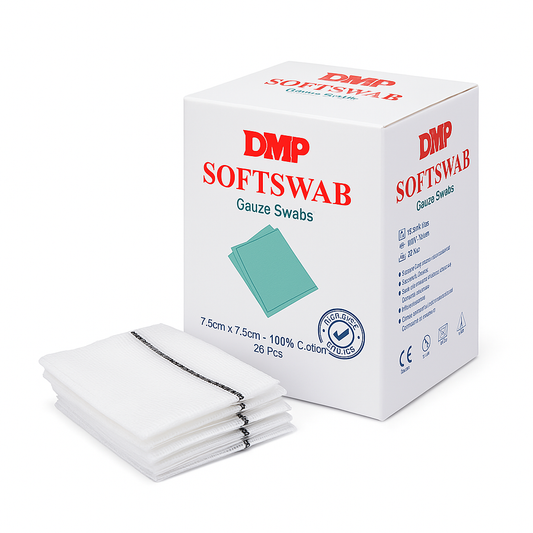 SoftSwabs Gauze 7.5x7.5cm – 100% Cotton – 25 Pcs
