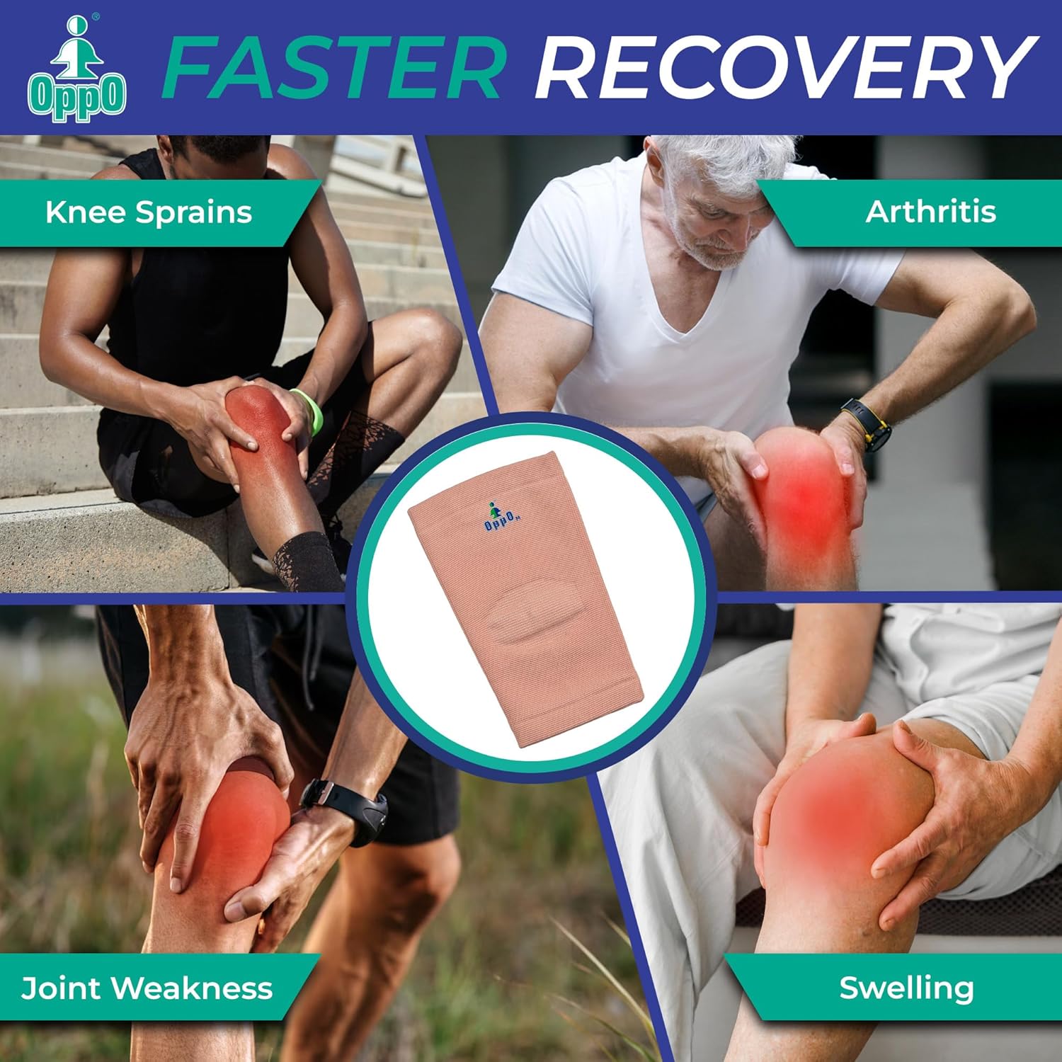 Oppo Elastic Knee Support