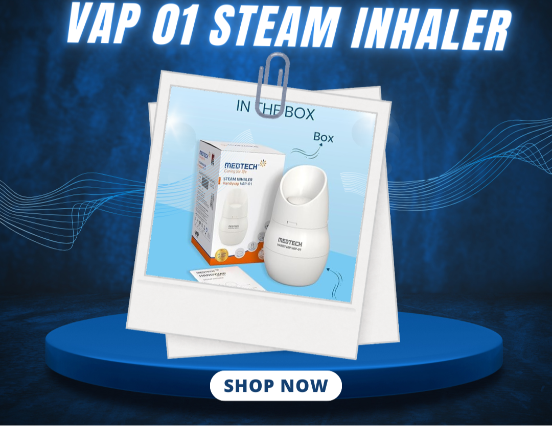 MEDTECH® Steam Inhaler VAP 01 – 3-in-1 Vaporizer & Facial Steamer