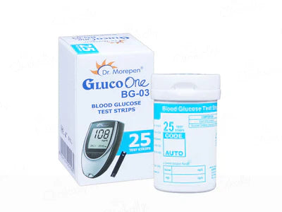 Dr. Morepen BG-03 Glucometer with 25 Test Strips