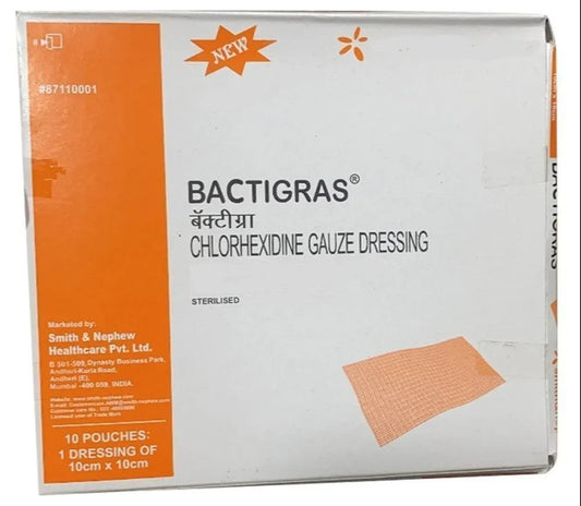 Bactigras 10x10cm – Antiseptic Paraffin Dressing