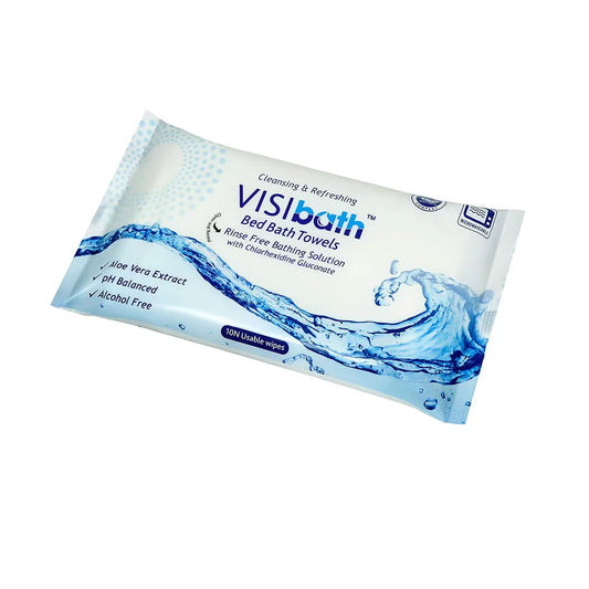 Visibath Bed Bath Towels – Alcohol & Paraben Free