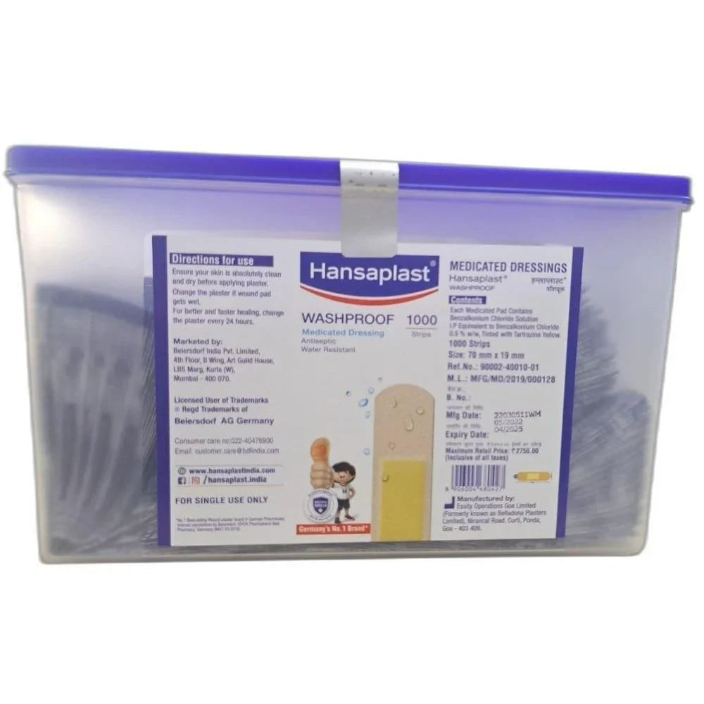 Hansaplast Washproof Strips – 1000 Pieces