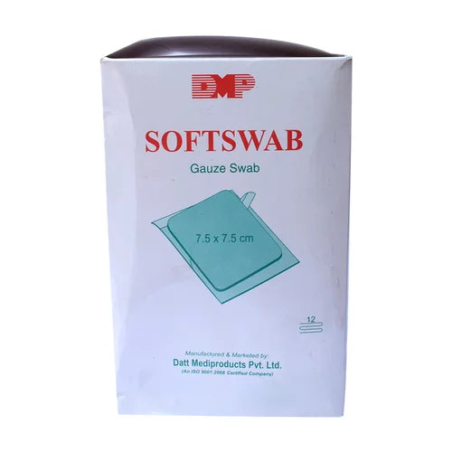 SoftSwabs Gauze 7.5x7.5cm – 100% Cotton – 25 Pcs